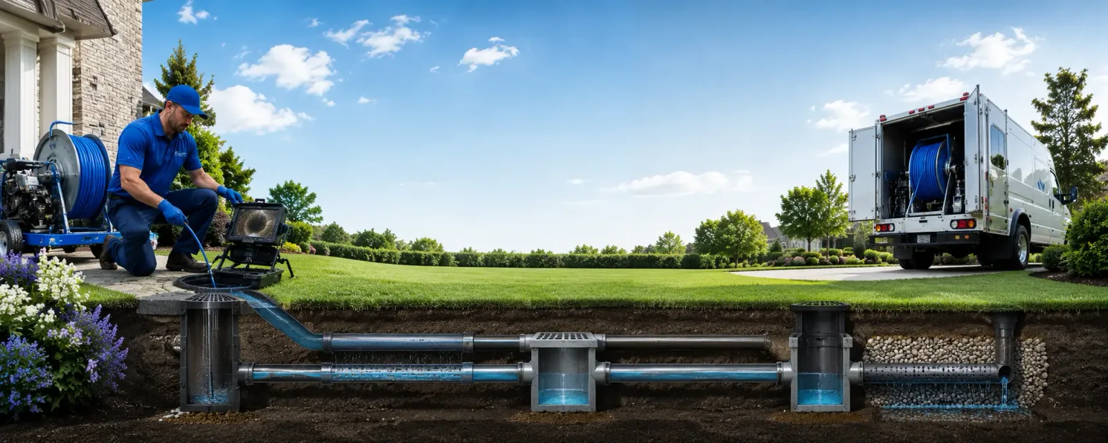 Outdoor drain cleaning information for Franklinville, NC